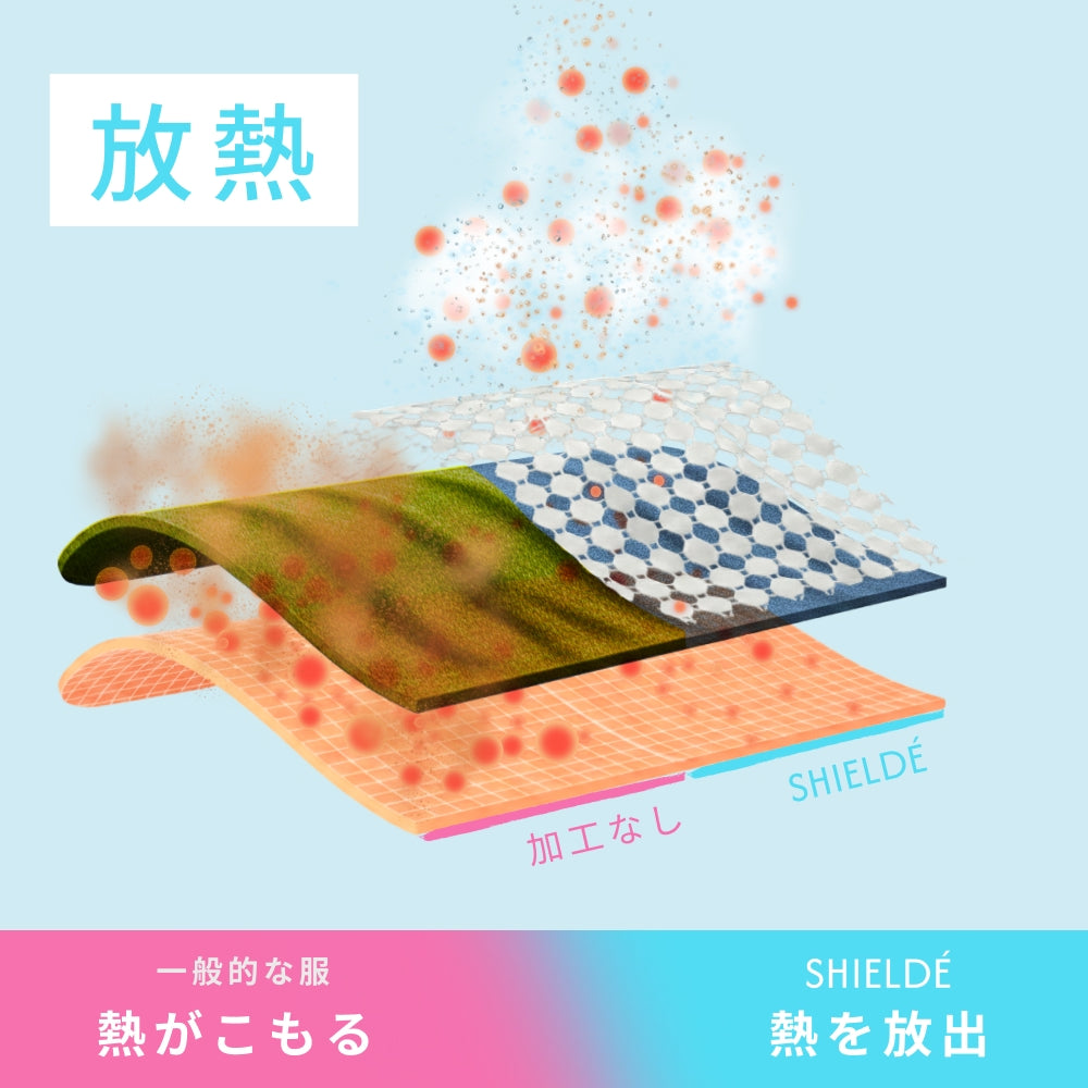 ハイネック半袖シャツ