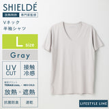 Ｖネック半袖シャツ