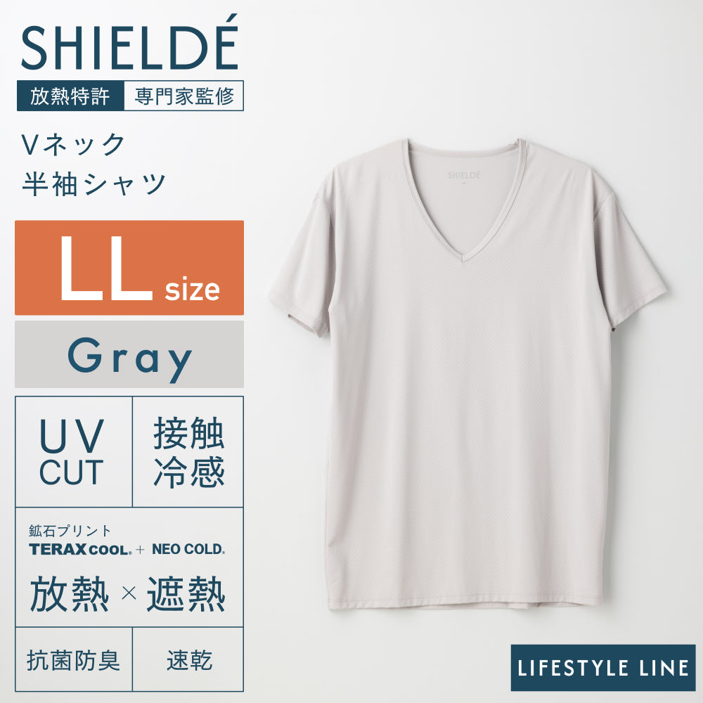 Ｖネック半袖シャツ