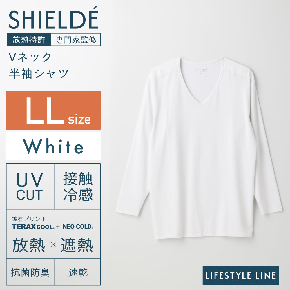 Ｖネック長袖シャツ
