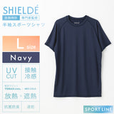 クルーネック半袖シャツ