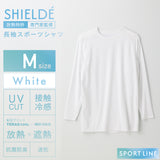 クルーネック長袖シャツ